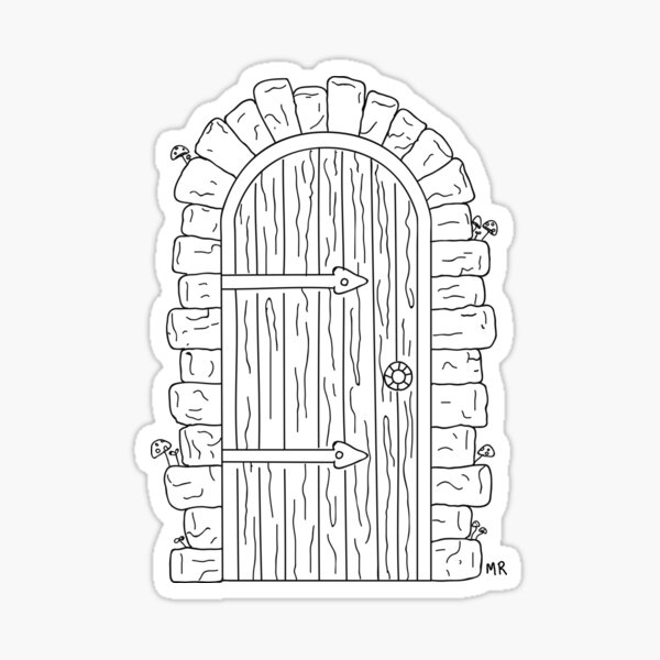 "Magic Door" Sticker for Sale by MKRiley Redbubble