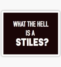 What is a stiles? Sticker Sticker