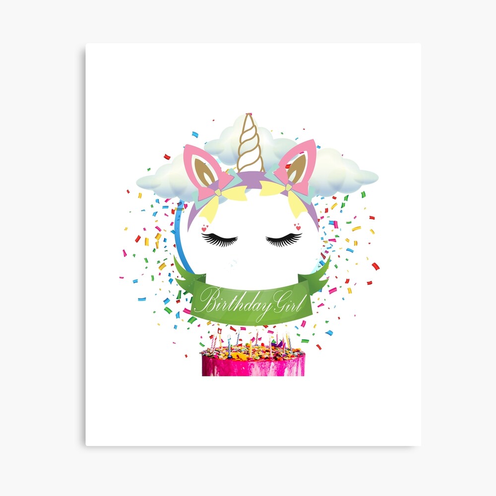 Impression Photo Licorne Anniversaire Fille Gateau Presente Gang Drole Famille Tete Tete Corne Reine Citations Chemise De Yoga Par Tengamerx Redbubble