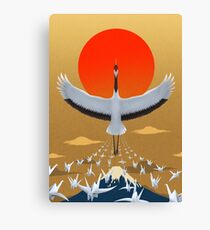 Mystical crane of eternal good luck Canvas Print