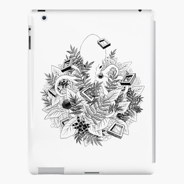 Geometrical ink drawing with an octopus iPad Snap Case