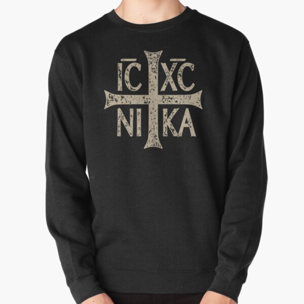 IC XC NI KA Christogram Cross Orthodox Christian Graphic Pullover Sweatshirt