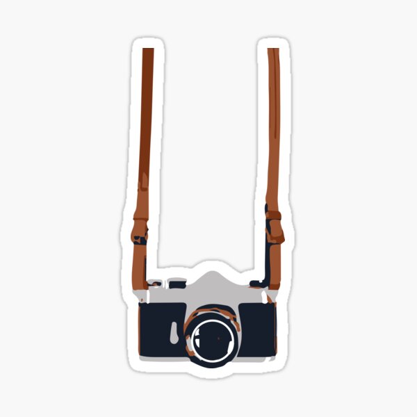 camera on a strap Sticker