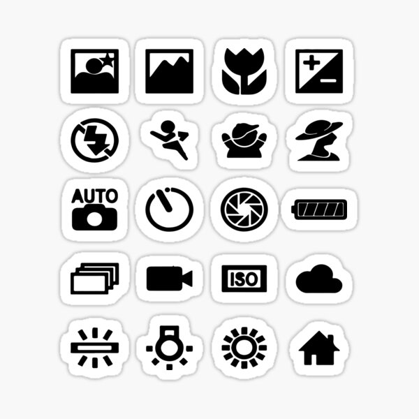 photographer symbols Sticker