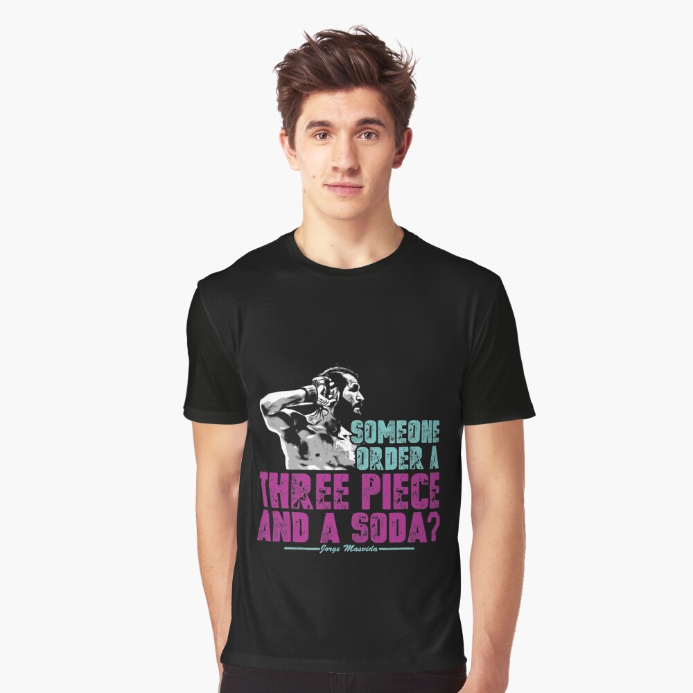 Jorge Masvidal - Drei Stücke Und Ein Soda Grafik T-Shirt