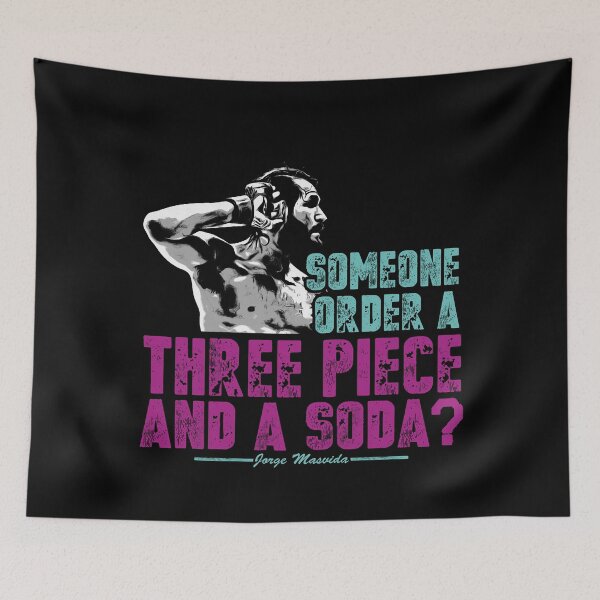 Item preview, Jorge Masvidal - Three Piece And A Soda  designed and sold by FlorenceFlo.