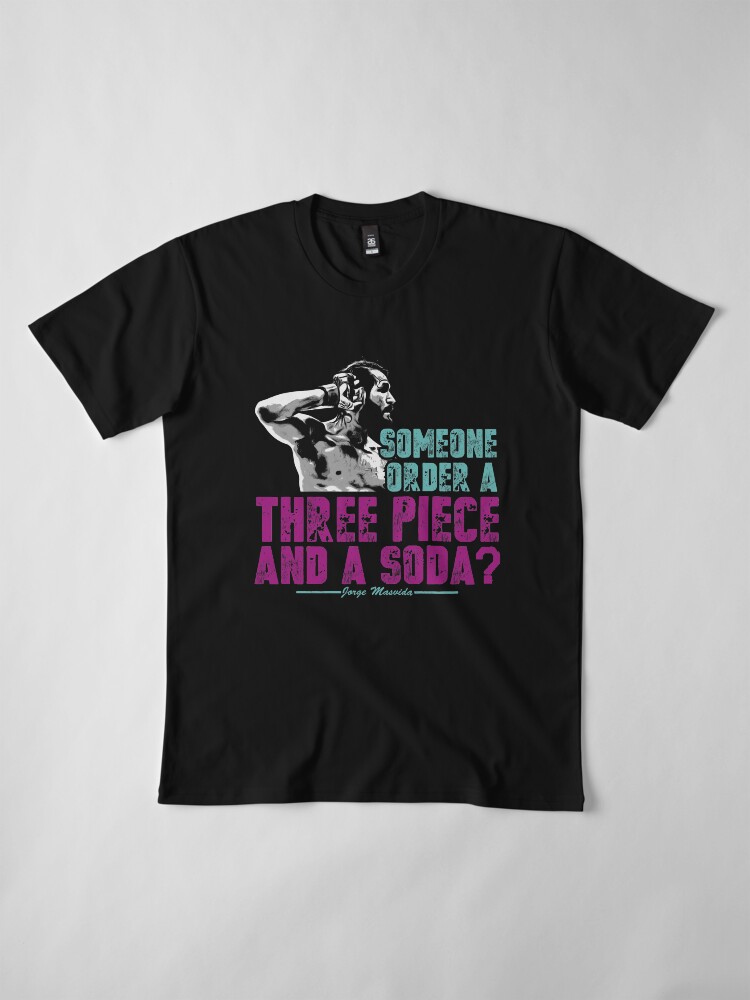Alternative Ansicht von Jorge Masvidal - Drei Stücke Und Ein Soda Premium T-Shirt