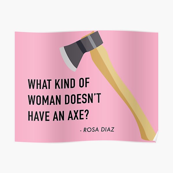 Axe Girl Posters Redbubble - the delta axe roblox