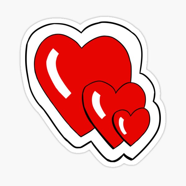 Hearts Sticker