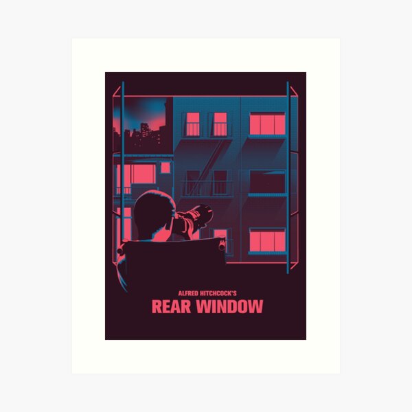 Alfred Hitchcock - Rear Window Art Print