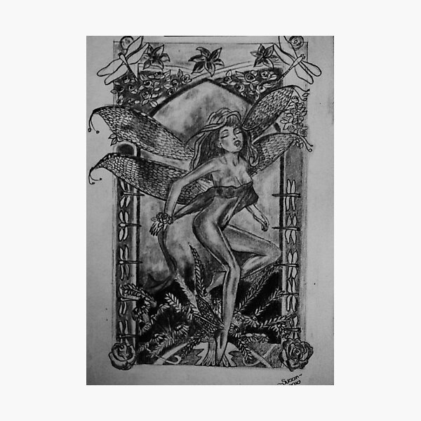 Item preview, Dragonfly Fairy - art nouveau   designed and sold by Susan van Zyl.