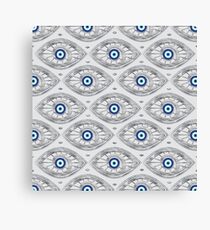 Greek Mati Mataki - Matiasma Evil Eye Pattern #3 Canvas Print