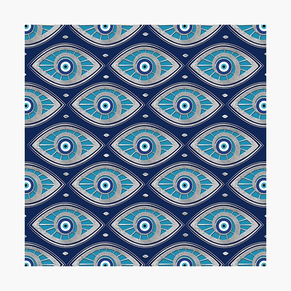 Aperçu de l'œuvre Grecque Mati Mataki - Matiasma Evil Eye Pattern # 4 créée et vendue par Nartissima.