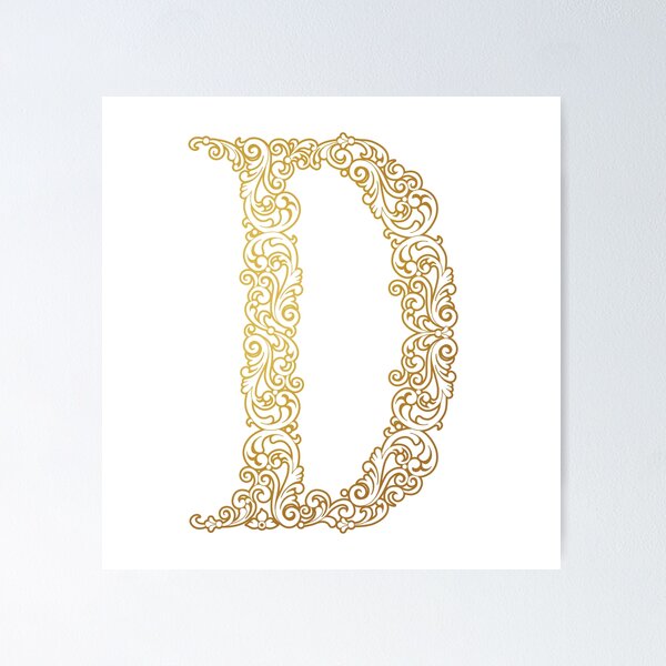 Item preview, Gold Letter D designed and sold by Anna Pogulyaeva.