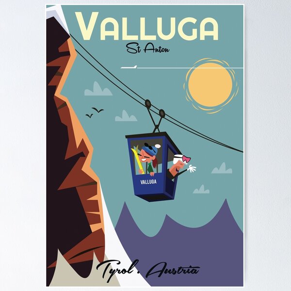 Item preview, Valluga St Anton Poster designed and sold by GAGodel.
