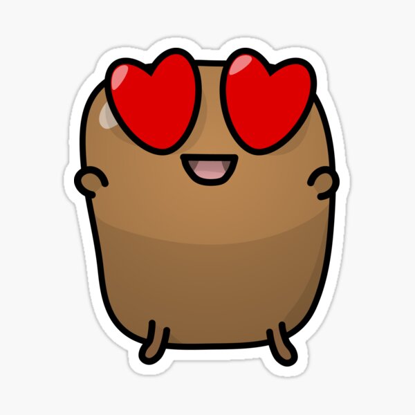 Jagaimo The Potato - Loves Things! Sticker
