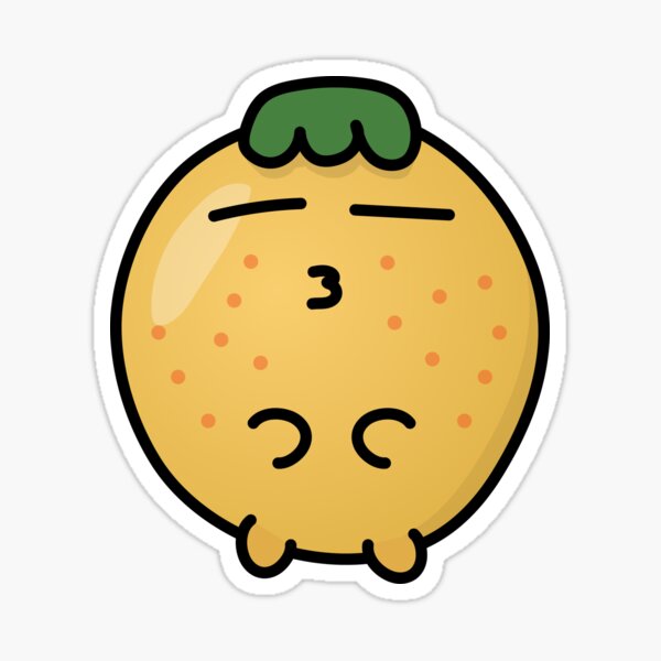 Ike The Orange - Kissing! Sticker