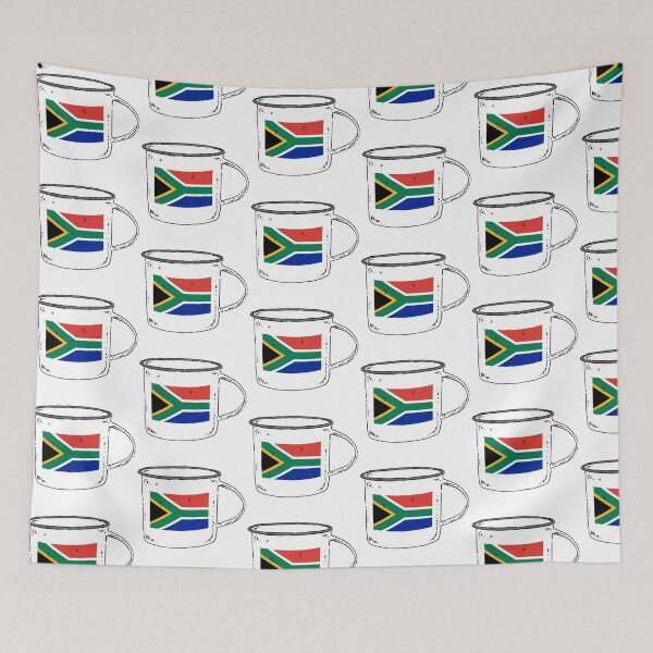 Item preview, Suid Afrikaanse Vlag op Blikbeker designed and sold by cueckermannart.