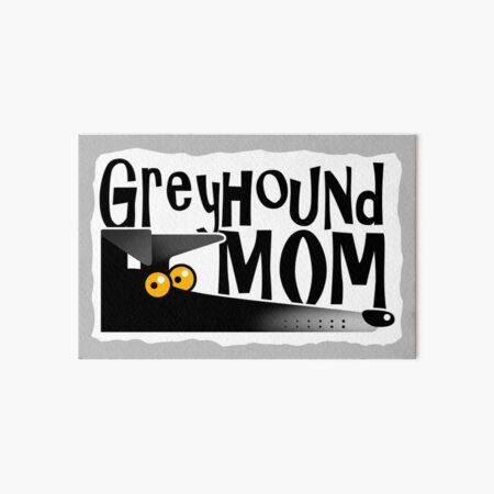 Aperçu de l'œuvre Maman Greyhound (noir) créée et vendue par RichSkipworth.