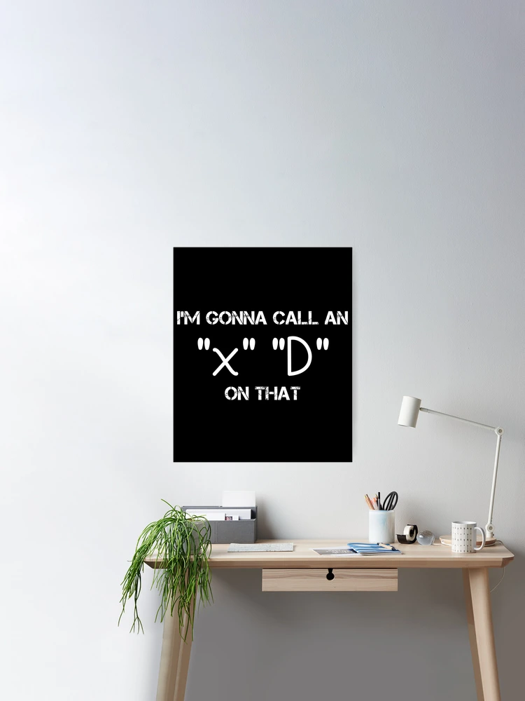 Funny xD Emoticon T-Shirt Gamer Meme Emoji xD Gaming Memes | Art Board Print