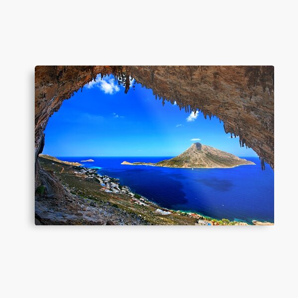 Grande Grotta, climbing paradise - Kalymnos island Metal Print