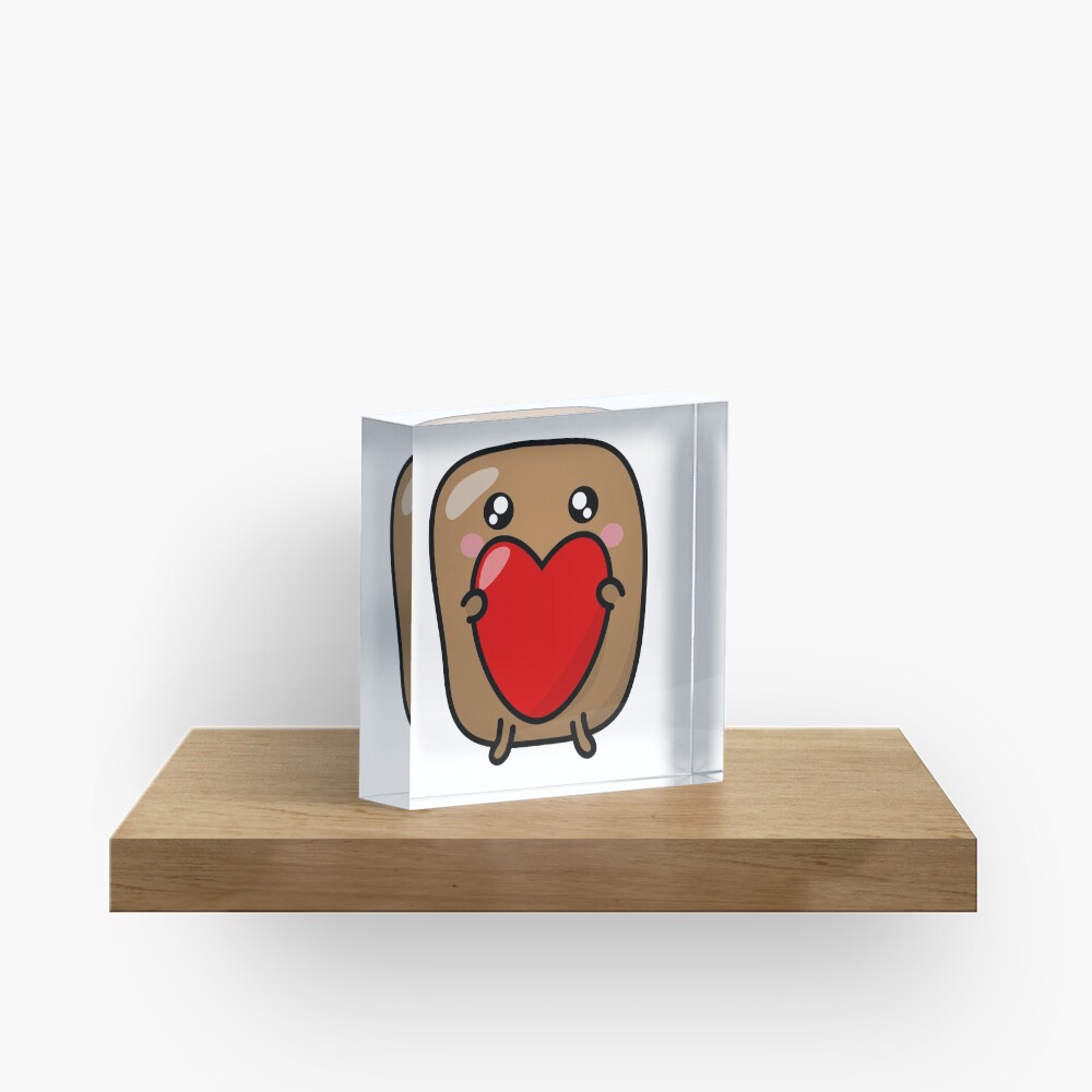 Jagaimo The Potato - The Heart is The Present! Acrylic Block