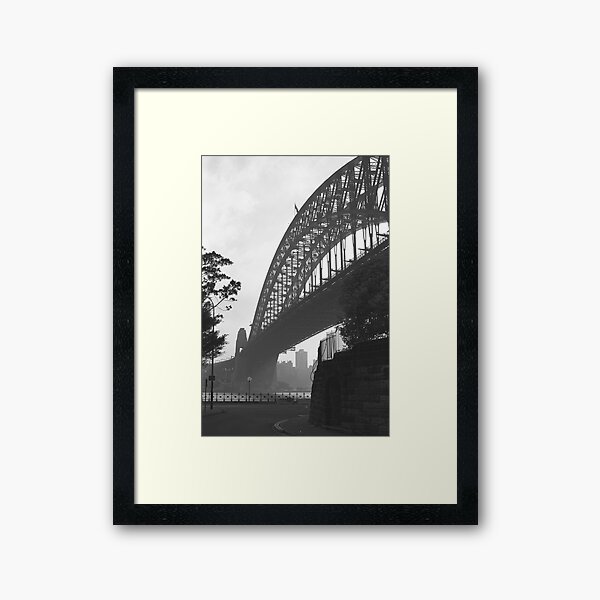 Under the Sydney Harbour Bridge Framed Art Print