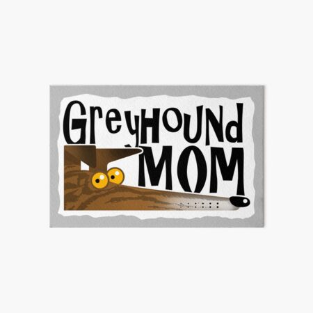 Aperçu de l'œuvre Maman Greyhound (bringé noir) créée et vendue par RichSkipworth.