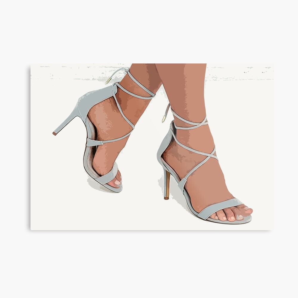 grey strappy sandals
