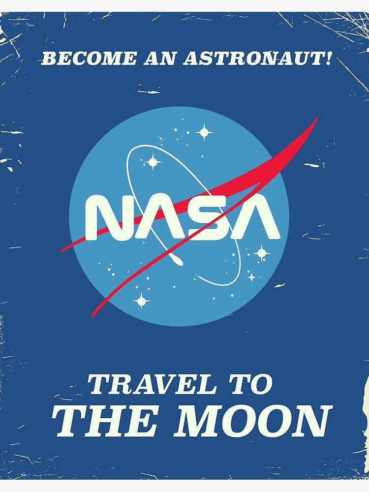 Nasa Vintage Space Art Art Board Print By Vectorwebstore Redbubble