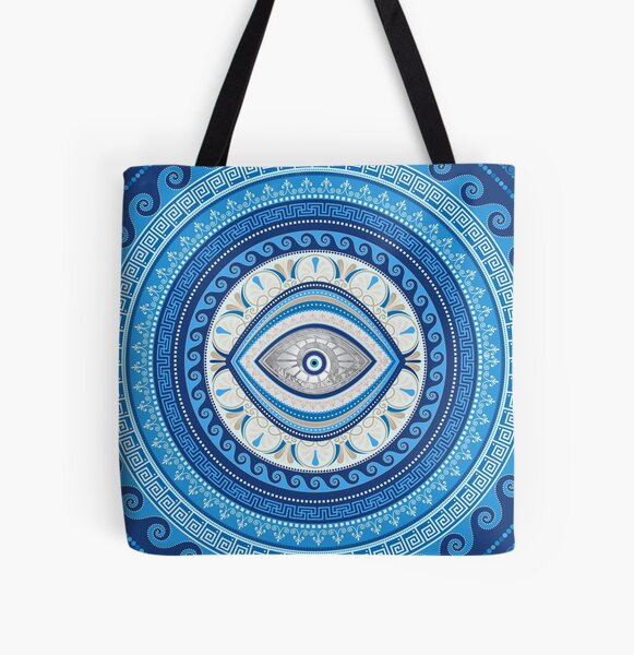 Clothing & Accessories :: Bags & Purses :: Shoulder :: Canvas Tote Bag,  Glitter Patches, Evil Eye Bag, Summer Bag for Women, Eye Glitter Patches,  Good Luck Gifts, Grocery Bag, Gift For Her