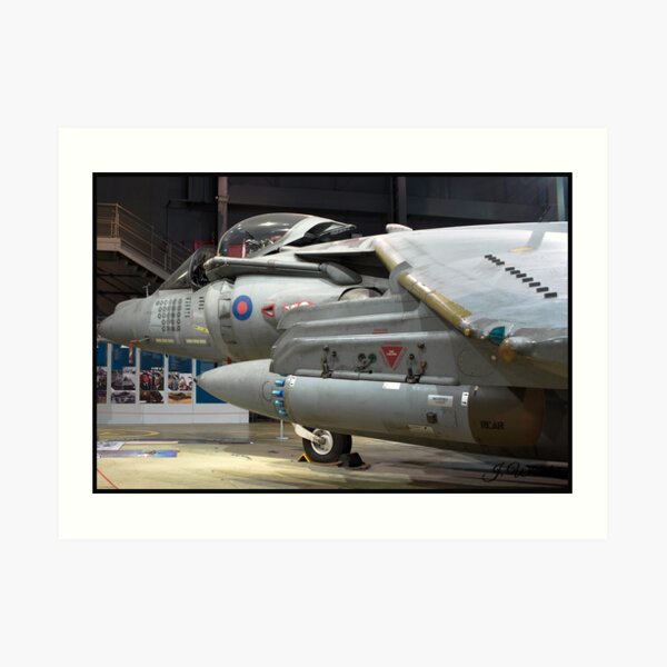 Ultra Agile Supersonic Harrier Replacement P1214 Art Print By Hushkit Redbubble