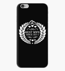 Vinilo o funda para iPhone best wife since 2011 - 8th anniversary gift