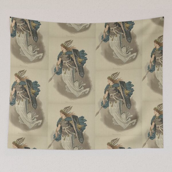 Item preview, Valkyrie illustration designed and sold by Vintage Designs +.