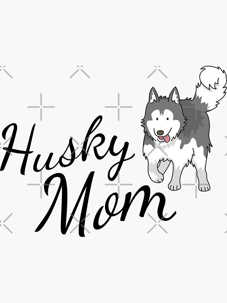 Thumbnail 3 of 3, Sticker, Husky Mom designed and sold by tribbledesign.
