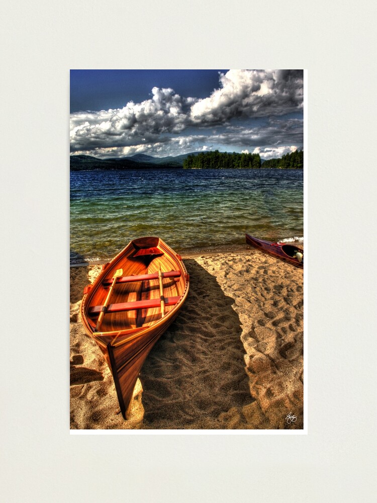 Alternate view of Wooden Rowboat at Wellington Beach Photographic Print