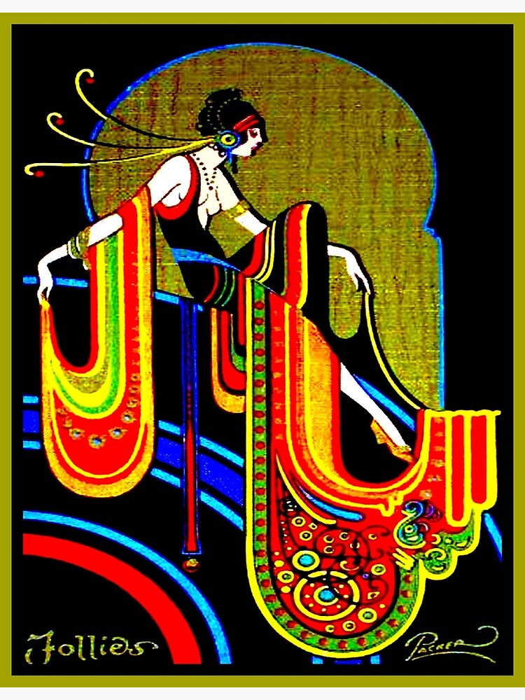 FLAPPER : Vintage 1920 Art Deco Beautiful Print by posterbobs