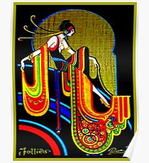FLAPPER : Vintage 1920 Art Deco Beautiful Print Poster
