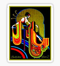 FLAPPER: Jahrgang 1920 Art Deco schönen Druck Sticker