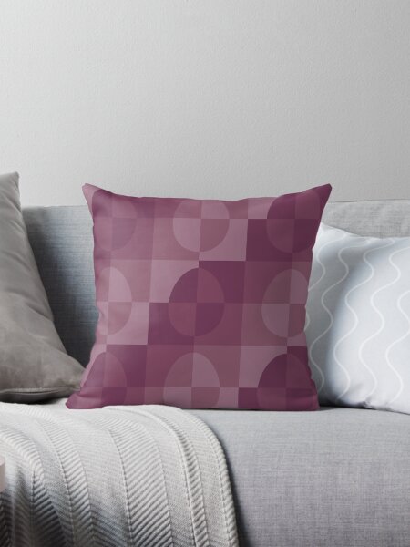 Pastel blush pink easter colored eggs pattern Throw Pillow