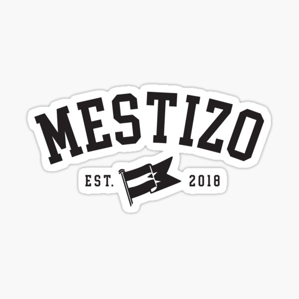 Mestizo Collegiate Black Sticker