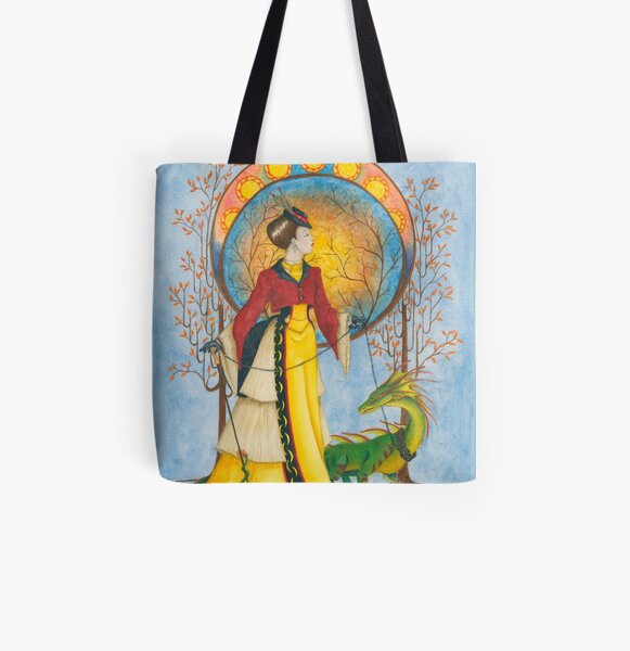 Autumn Walk All Over Print Tote Bag