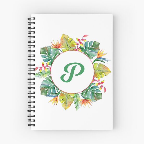Item preview, Tropical Leaves Monogram P designed and sold by MysticMagpie.