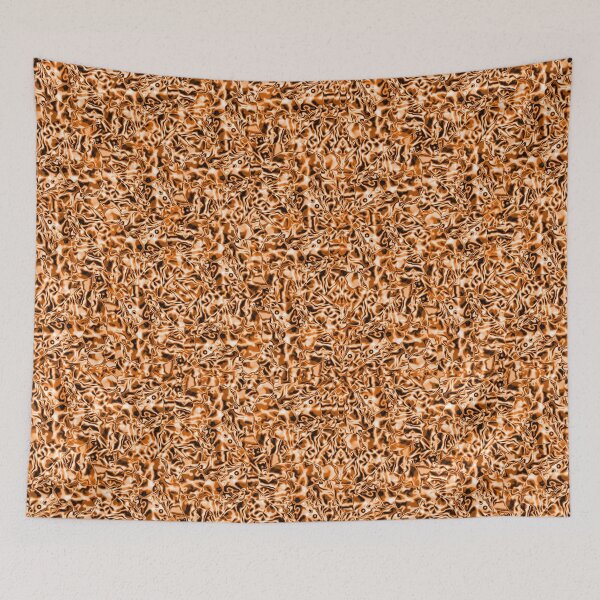 Item preview, Flashy coral-like shapes in brownish and orange tones designed and sold by ShapesColors.