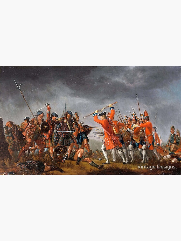 Discover Scottish Rebellion vintage painting Canvas
