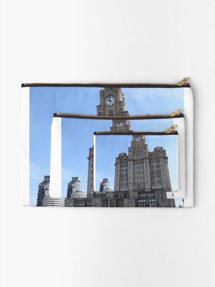 Alternate view of Liverpool Liver Building Photo Zipper Pouch