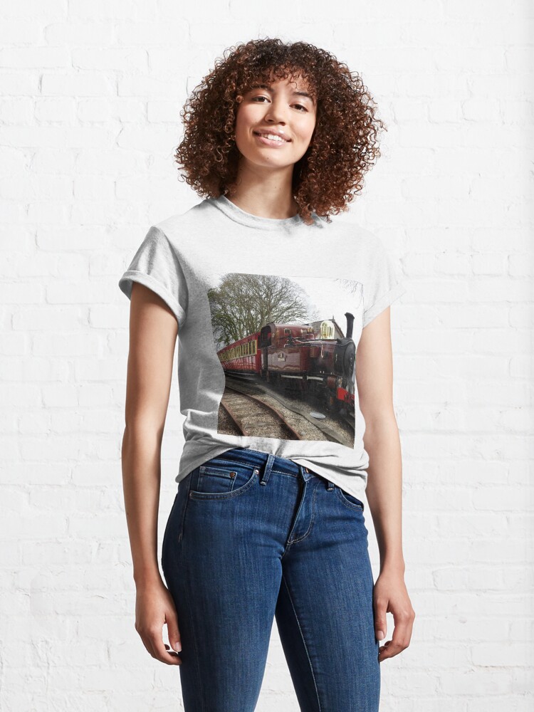 Alternate view of Isle of Man Steam Train Photo Classic T-Shirt