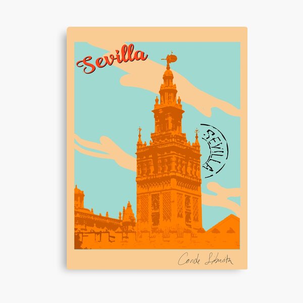 POSTAL GIRALDA DE SEVILLA Lienzo