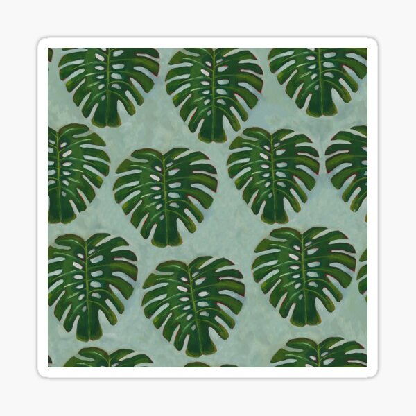 Swiss Cheese Plant by Robayre Sticker