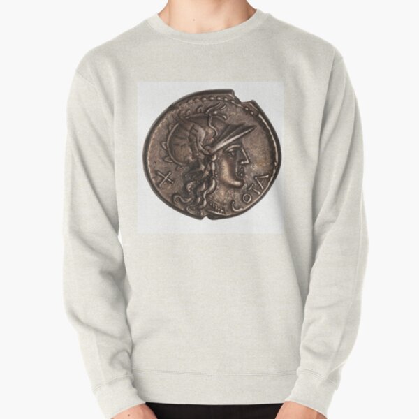 #coin, #metal, #currency, #copper, history, nickel, medal, isolate, one, art, old Pullover Sweatshirt